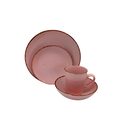 Vajilla porcelana 16pc glaze 11-1/85 varios colores