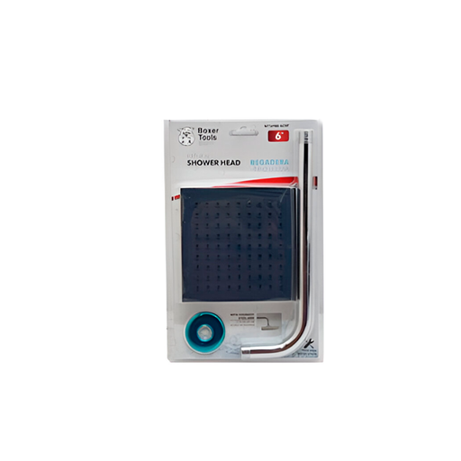 [127131] Ducha con brazo 6" boxer acero inoxidable t16980-6crt