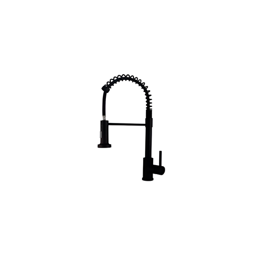 [127124] Llave individual lavamanos/flexible 322-20bk negro mate