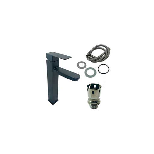 [120806] Llave lavabo 12" boxer con acesorios nt1630212bk