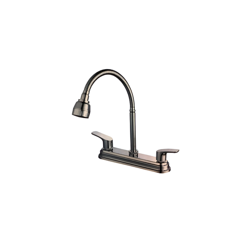 [115145] Llave lavatrasto 8" 2-perilla flexible boxer nt1647-8