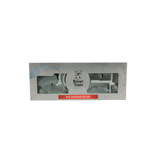 [34688] Juego de toallero 5pc boxer 7800 cp/blanco