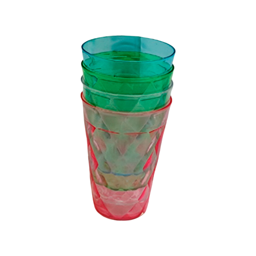[134234] Vaso plastico 4pc 8x11cm 012 varios colores