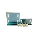 Placa guia doble acero para porton 2" f600