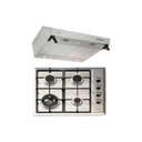 Estufa con extractor 24" teka duet 60 acero inoxidable