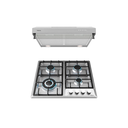 Estufa con extractor 24" teka delux 60 acero inoxidable