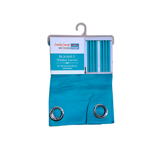 [134867] Cortina sala 54x90" 80% blackout azul