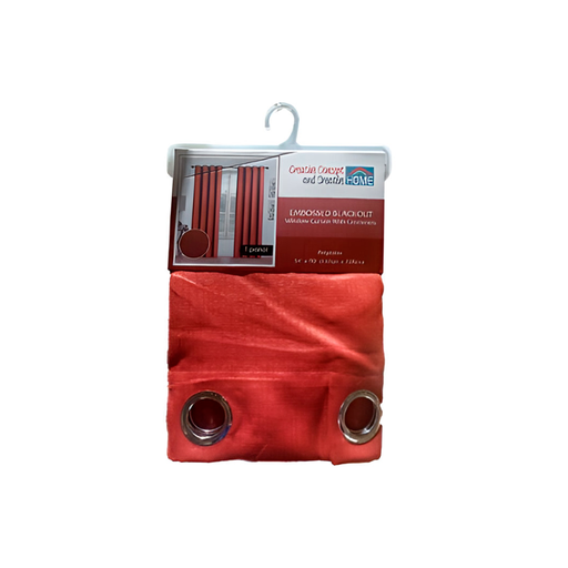 [134854] Cortina sala 54x90" 80% blackout anaranjado
