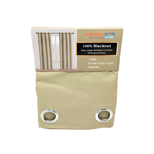 [134897] Cortina sala 54x84" 100% blackout beige