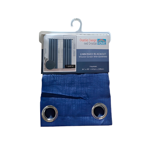 [134855] Cortina sala 54x90" 80% blackout azul
