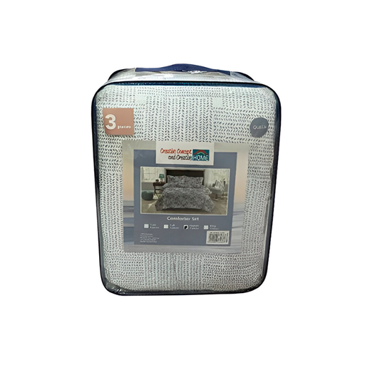 [133063] Edredon queen 3pc creative home 23-bd009q