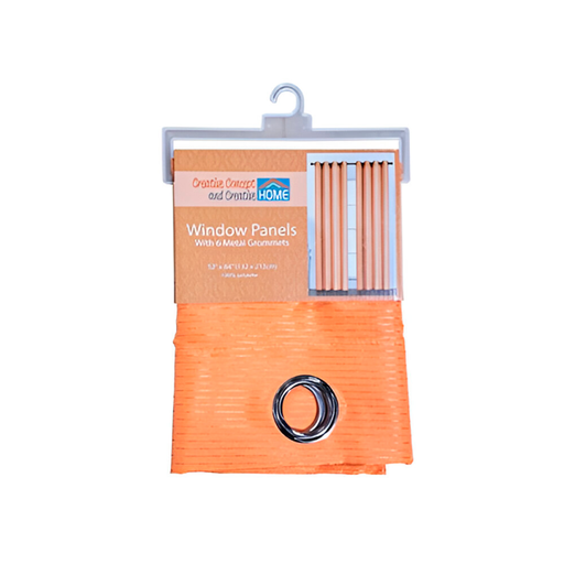 [134912] Cortina sala 52x84" d01010 naranja