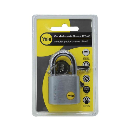[64485] Candado de laton 40mm yale y120/40 blister