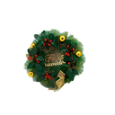 Corona navideña 30cm feliz navidad 2-cs2404-221