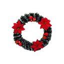 Corona navideña 38cm pascua sshh002a rojo