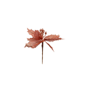 Flor navideña 19x22cm 63ngf rose gold