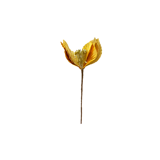 [130332] Flor navideña 22cm mh1135 dorado