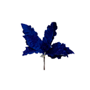 Flor navideña 23cm s23-17b azul