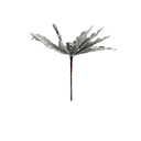 Flor navideña 23cm s23-17s plateado