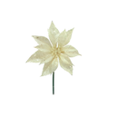 Flor navideña 23cm xs1042379w blanco