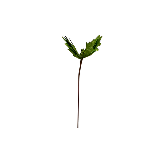 [130966] Flor navideña 24cm 2-lm1704-317 verde