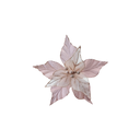 Flor navideña 25cm mh1155 rose gold