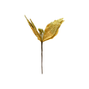 Flor navideña 25cm s23-26g dorado