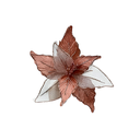 Flor navideña 28cm 2cs2202-1439 rosa/dorado