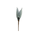 Flor navideña 28cm stsd2309 plateado