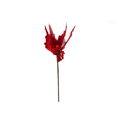 [130918] Flor navideña 30cm 2-lm1704-326 rojo