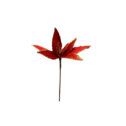[124364] Flor navideña 33cm 2cs2201-0178 rojo