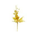 Flor navideña 52x23cm 2-lm1704-321 dorado