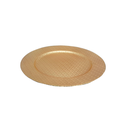 Plato decorativo navideño plastico 33cm dorado