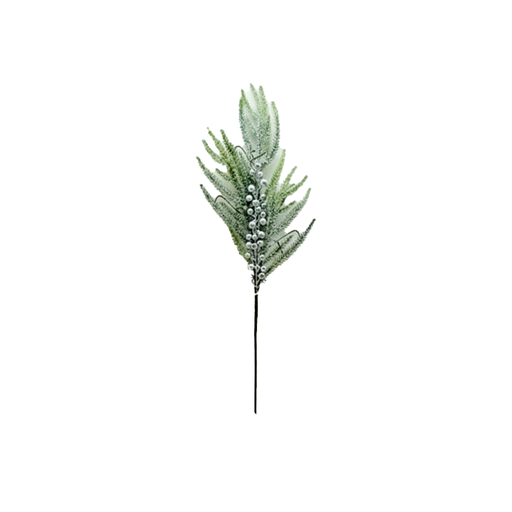 [124607] Rama navideña 70cm 0322138 plateado/verde