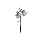 Rama navideña con bayas 45cm 2201-0110 plateado