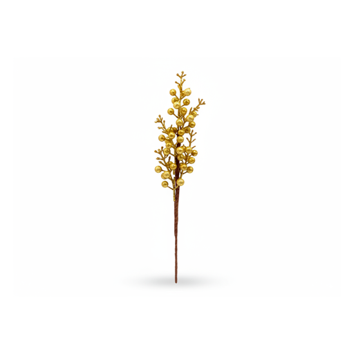 [130996] Rama navideña con bayas 45cm s2201-0110 dorado