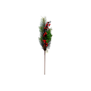 Rama navideña con bellota 60cm xs1043767rb rojo