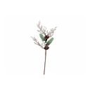 Rama navideña con bellota 65cm blanco/verde