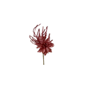 Rama navideña con flor 30cm l21-768 rosado