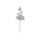 Rama navideña con flor 53cm yx2023017w blanco