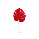 Rama navideña hoja 44cm 2-cs2303-1424 rojo