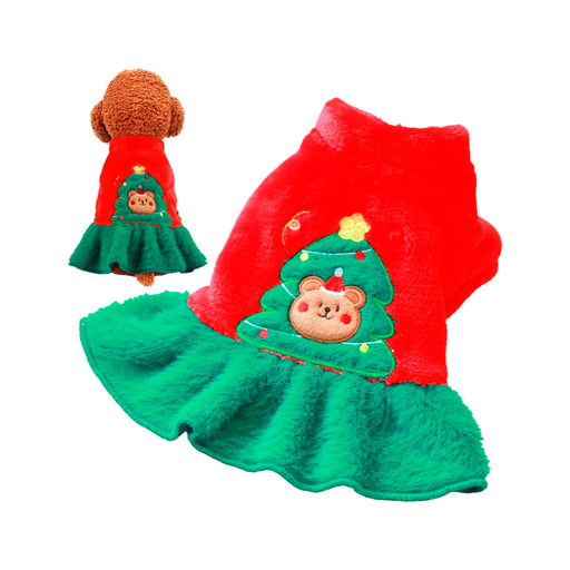[129513] Traje navideño para mascota l/xl xx1404 rojo/verde