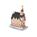 Villa navideña casa con luz 6x5x6cm 615 varios diseños
