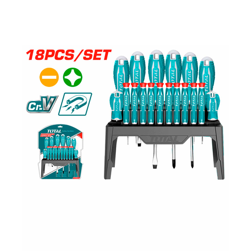 [109831] Juego de desarmadores 18pc total tht250618