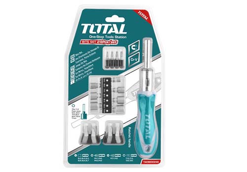 [109904] Desarmador tipo cubo 24pc total tacsd30246