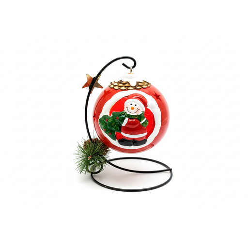 [124109] Adorno navideño lampara ceramica 12x11x15.6cm