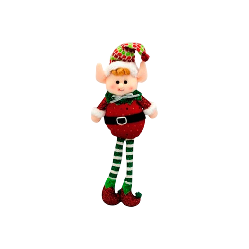 [108044] Adorno navideño muñeco colgar 11x33cm stwc317