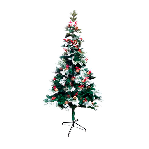 [130523] Arbol de navidad 6' 600t base metal sp-29 verde