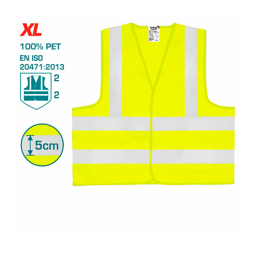 [110059] Chaleco reflector xl total tsp502  amarillo fluorescente