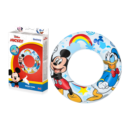 [30402] Flotador inflable redondo 22" diseño mickey mouse bestway 91004